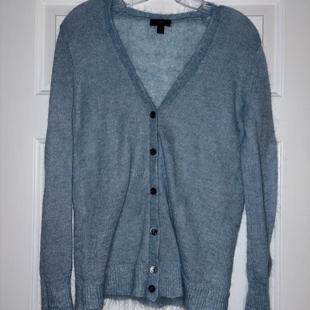 Women's J Crew lightweight cardigan Sz XS Light blue